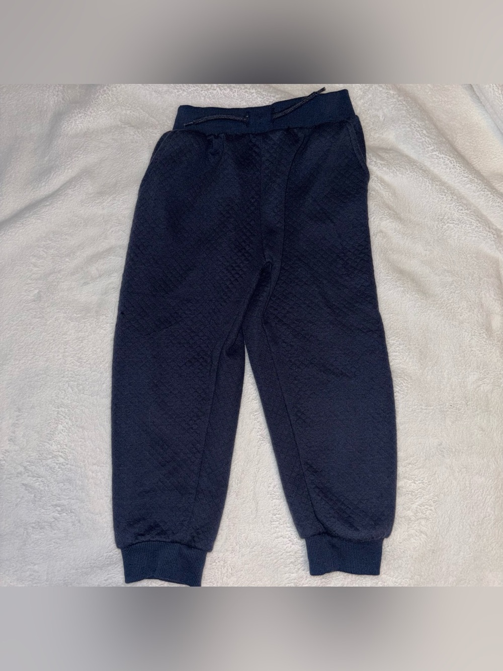 Kenneth Cole New York Kids Navy Quilted Sweat Joggers